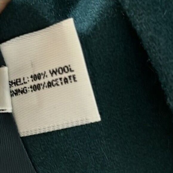 Forecaster Of Boston Vintage Overcoat Size 8 Green W/scarf 100% Wool - Picture 4 of 4